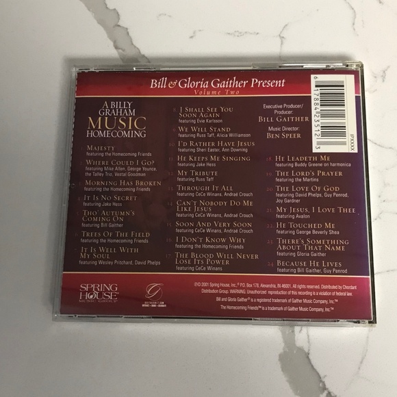 A Billy Graham Music Homecoming Vol 2 CD 2001 - Picture 2 of 3
